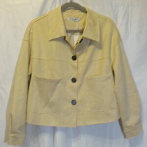 Pretty Garden Blazer Womens S Corduroy Jacket Sand color Office Corpcore Career